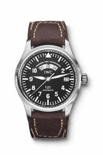 IWC Pilot's Watch UTC Stainless Steel / Black / Strap IW3251-01 (3251-01, IW325101)
